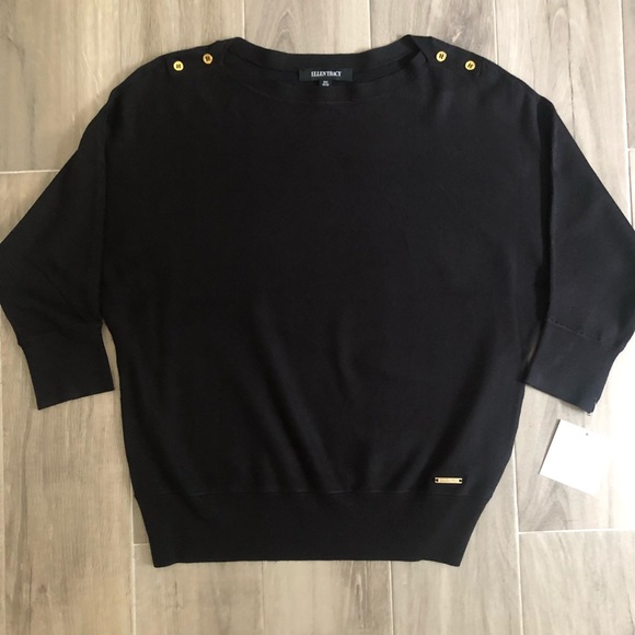 Ellen Tracy Sweaters - Ellen Tracy Size Small Black Pullover Sweater New